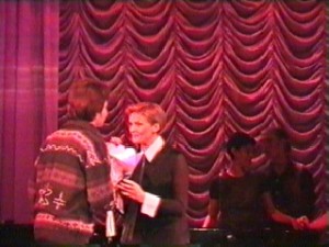 Журналист Денис Бессонов и Лайма Вайкуле