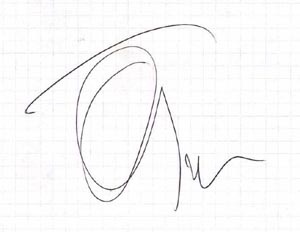 Автограф Олега Газманова Автограф Олега Газманова