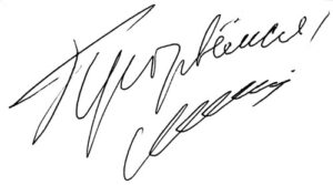 Автограф Бориса Немцова Автограф Бориса Немцова