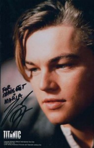 Автограф от Леонардо Ди Каприо для Маргариты Сергеевны и Маши Автограф от Леонардо Ди Каприо для Маргариты Сергеевны и Маши