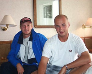 Евгений Кафельников и Андрей Медведев в Германии. Евгений Кафельников и Андрей Медведев в Германии.