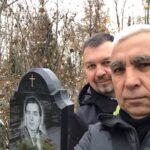 На могиле Людвига Северовича Жебровского