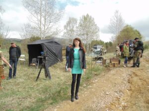 Журналист Светлана Фатьянова на съемках сериала Сергея Жигунова "Чужое" Журналист Светлана Фатьянова на съемках сериала Сергея Жигунова "Чужое"