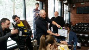 Протоиерей Александр Новопашин. На съемочной площадке. Протоиерей Александр Новопашин. На съемочной площадке.