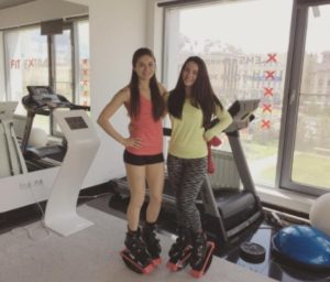 Эльмира Калимуллина с тренером по фитнесу Эльмира Калимуллина с тренером по фитнесу