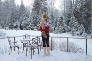 Певица Варвара, как отмечает Новый год, Рождество, зима, загородный дом