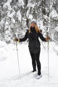 Певица Варвара, лыжи