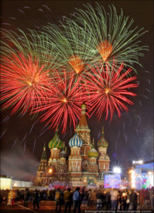 Москва Москва, фейерверк