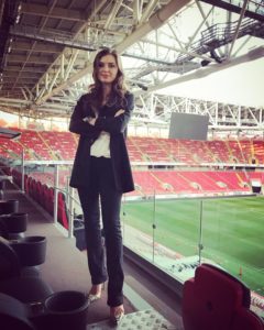 Ольга Паршина Ольга Паршина на футбольном стадионе