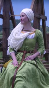 Мария Герасимович в Швейцарском историческом костюме 15 века. Мария Герасимович в Швейцарском историческом костюме 15 века.