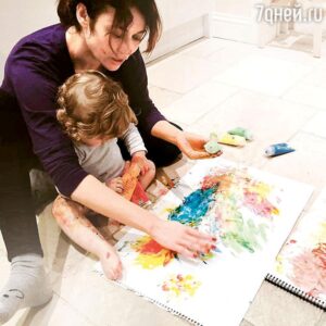 Ольга Куриленко с сыном Александром Ольга Куриленко с сыном Александром