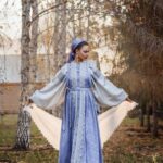 Работы с пуховым платком дизайнера Анны Советовой. Работы с пуховым платком дизайнера Анны Советовой.