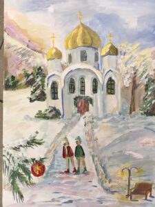 Рисунок храма. Самсонова София, 13 лет Кисловодск ДХШ им. Ярошенко, преподаватель Жанна Михайловна Шпагина. Рисунок храма. Самсонова София, 13 лет Кисловодск ДХШ им. Ярошенко, преподаватель Жанна Михайловна Шпагина.