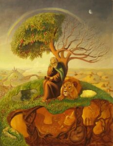 Отшельник у дерева Отшельник у дерева