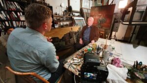 Максим Васюнов и Борис Мессерер, кадр из фильма "Доктор Пауст". Максим Васюнов и Борис Мессерер, кадр из фильма "Доктор Пауст".