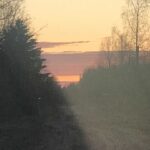 Деревенский закат. Вариант. Деревенский закат. Вариант.