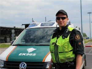 Финляндия, пограничник