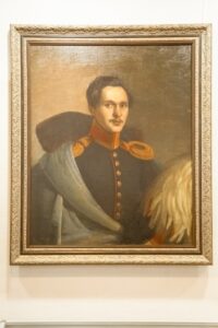 Картина "М. Ю. Лермонтов в парадном мундире лейб-гвардии Гусарского полка". 
