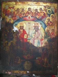 Троица Новозаветная, икона с КМВ.