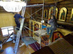 Храм Покрова Пресвятой Богородицы, г. Бокситогорск Храм Покрова Пресвятой Богородицы, г. Бокситогорск, строительные работы