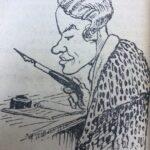 Е. К. Меркурьева, шарж