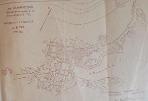 Схематическое изображение водяной мельницы в д. Семеновское.