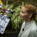 Ольга Кузьмина на съёмках фильма.