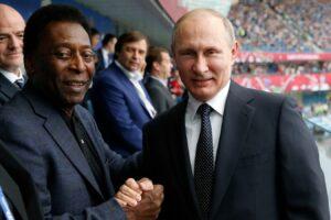 Пеле и В. В. Путин Пеле и В. В. Путин