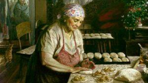 Бабушка печет пироги Бабушка печет пироги