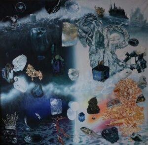 Картина "Между музыкой и тишиной". Холст, масло, 200 х 200 см. 2019 г. Картина "Между музыкой и тишиной". Холст, масло, 200 х 200 см. 2019 г.