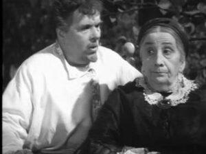 Кадр из спектакля «Правда – хорошо, а счастье лучше» (1951 г.) Кадр из спектакля «Правда – хорошо, а счастье лучше» (1951 г.). Актриса Евдокия Турчанинова.