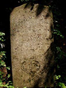 Надгробие на могиле Татьяны Степановны Колтовской. Самое старое надгробие на кладбище «Тополь» на могиле Татьяны Степановны Колтовской (в девичестве Мартьяновой).