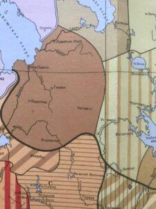 Карта русских говоров, Тихвин Карта русских говоров, Тихвин