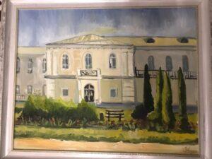 Картина Ивана Галушкина «Атаманский дворец в Новочеркасске». Картина Ивана Галушкина «Атаманский дворец в Новочеркасске».