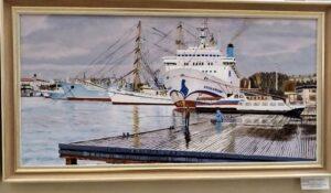 Осипов Владимир Аршаверович, "Дождливый ноябрьский день на Графской пристани. Севастополь". Осипов Владимир Аршаверович, "Дождливый ноябрьский день на Графской пристани. Севастополь".