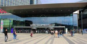 Вена, вокзал Hauptbahnhof Вена, вокзал Hauptbahnhof