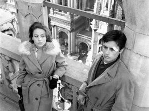 Кадр из фильма. "Рокко и его братья". Анни Жирардо и Ален Делон. Кадр из фильма. "Рокко и его братья". Анни Жирардо и Ален Делон