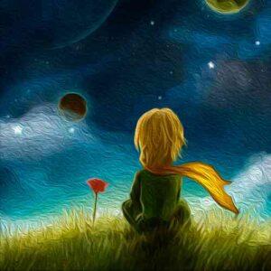 Маленький принц и роза Маленький принц и роза