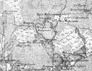 Трёхверстная карта Шуберта за 1879 г. Трёхверстная карта Шуберта за 1879 г.